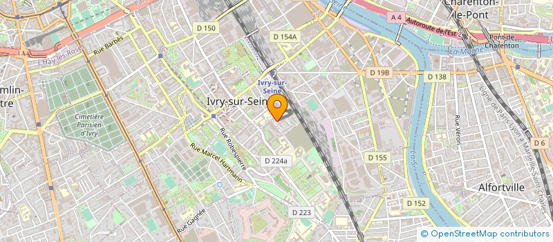 localisation de l'entreprise ASSOCIATION LISANGA YA BANGANGA  IVRY-SUR-SEINE