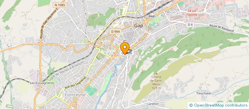 localisation de l'entreprise ASSOCIATION LITTERA  GAP