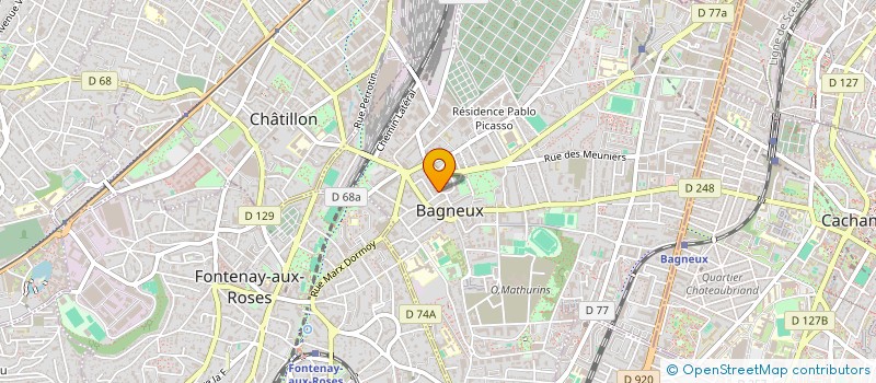 localisation de l'entreprise ASSOCIATION LITTLE WING - LW  BAGNEUX