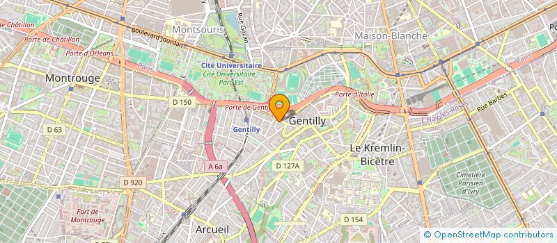 localisation de l'entreprise ASSOCIATION LITTORAL  GENTILLY