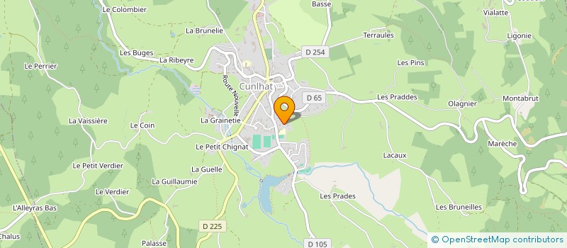 localisation de l'entreprise ASSOCIATION LIVRANDOS  CUNLHAT