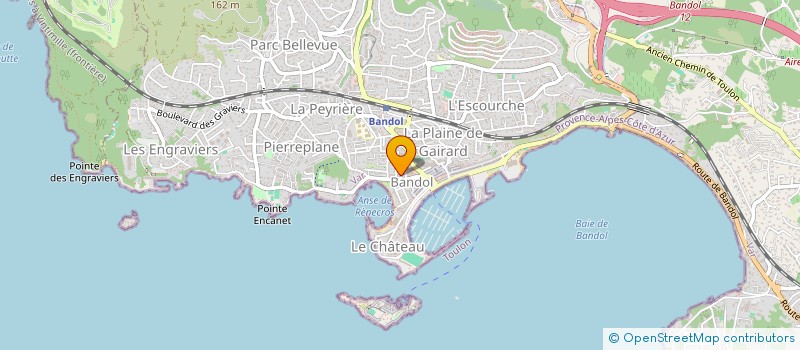 localisation de l'entreprise ASSOCIATION LJ MUSIC  BANDOL