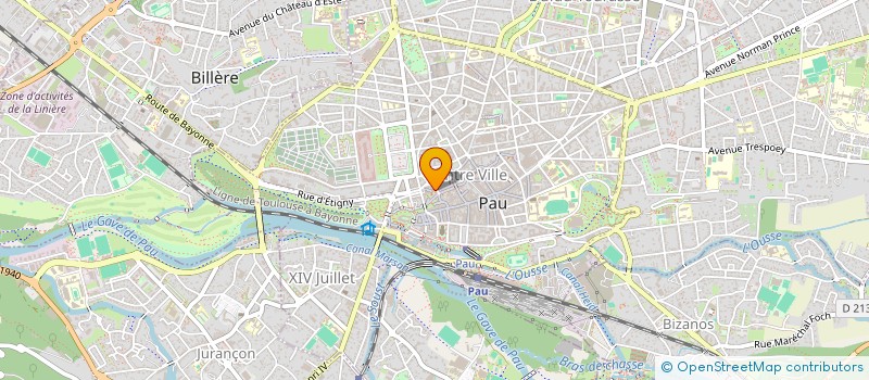 localisation de l'entreprise ASSOCIATION LO CONGRES PERMANENT DE LA LENGA OCCITANA à PAU