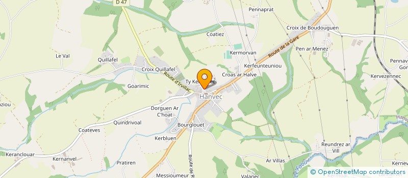 localisation de l'entreprise ASSOCIATION LOCAL JEUNES à HANVEC