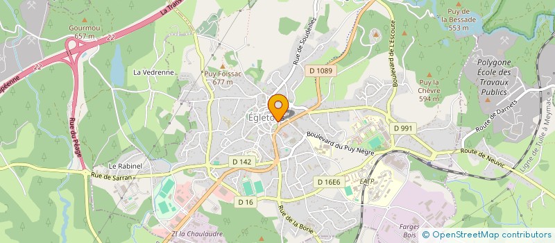 localisation de l'entreprise ASSOCIATION LOCALE ADMR D'EGLETONS  EGLETONS