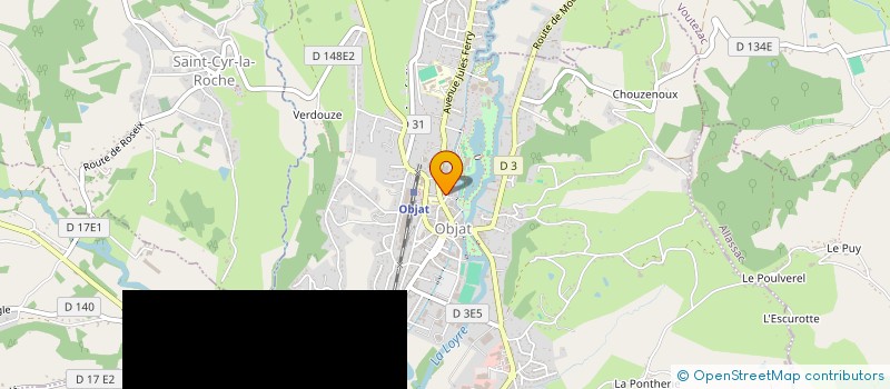 localisation de l'entreprise ASSOCIATION LOCALE ADMR D'OBJAT  OBJAT