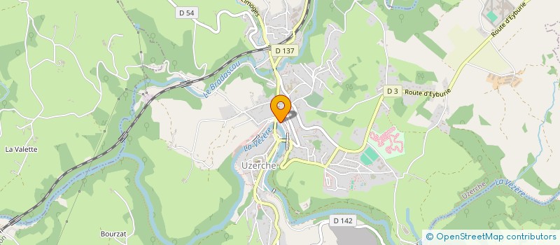 localisation de l'entreprise ASSOCIATION LOCALE ADMR D'UZERCHE  UZERCHE