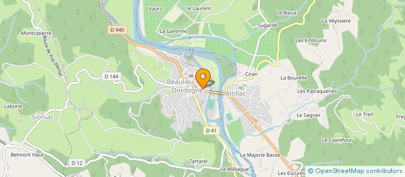 localisation de l'entreprise ASSOCIATION LOCALE ADMR DE BEAULIEU SUR DORDOGNE  BEAULIEU-SUR-DORDOGNE