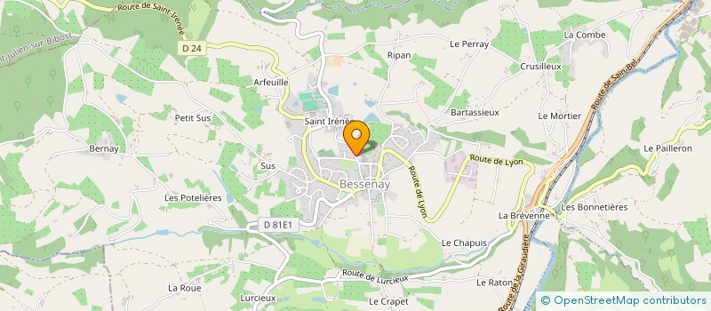 localisation de l'entreprise ASSOCIATION LOCALE ADMR DE BESSENAY  BESSENAY