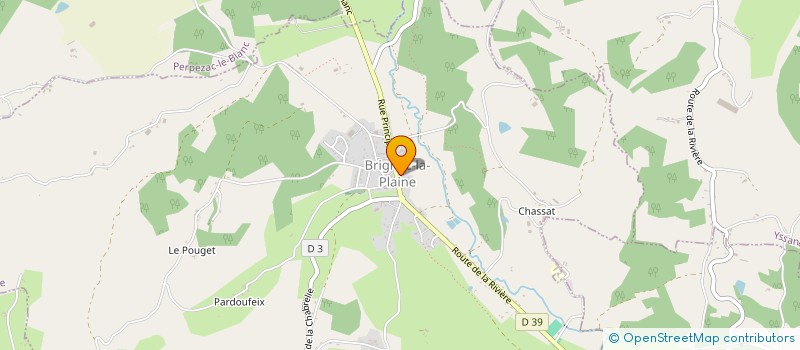 localisation de l'entreprise ASSOCIATION LOCALE ADMR DE BRIGNAC LA PLAINE  BRIGNAC-LA-PLAINE