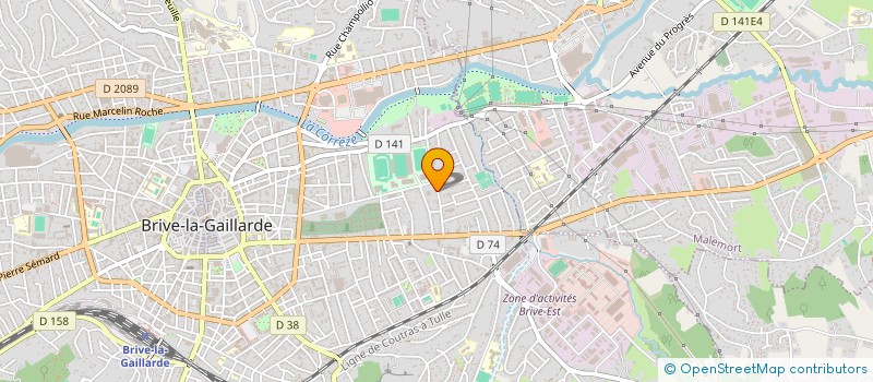 localisation de l'entreprise ASSOCIATION LOCALE ADMR DE BRIVE EST  BRIVE-LA-GAILLARDE