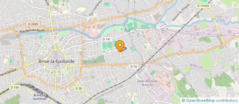 localisation de l'entreprise ASSOCIATION LOCALE ADMR DE BRIVE OUEST  BRIVE-LA-GAILLARDE