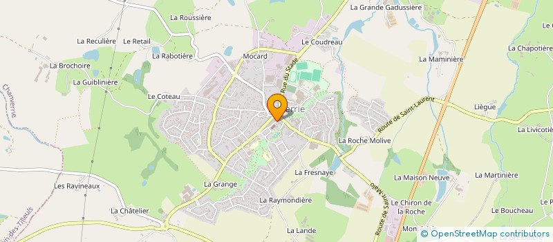 localisation de l'entreprise ASSOCIATION LOCALE ADMR DE LA VERRIE - ST AUBIN - CHAMBRETAUD  CHANVERRIE