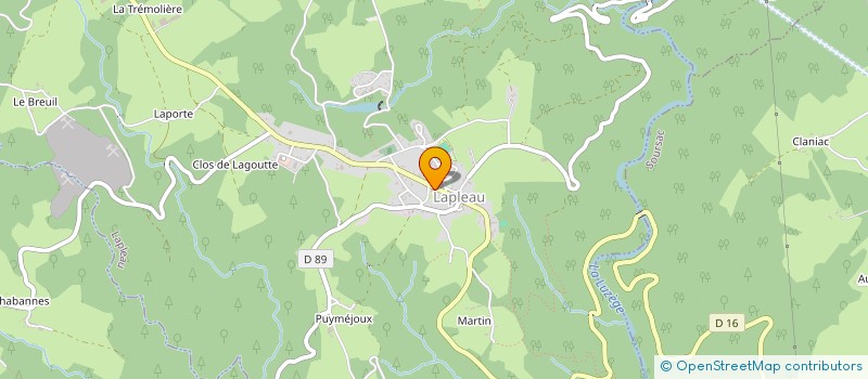 localisation de l'entreprise ASSOCIATION LOCALE ADMR DE LAPLEAU  LAPLEAU