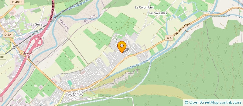localisation de l'entreprise ASSOCIATION LOCALE ADMR DE LES MEES à LES MEES