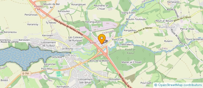 localisation de l'entreprise ASSOCIATION LOCALE ADMR : DE PEN HIR AUX MONT D'ARREE  LE FAOU