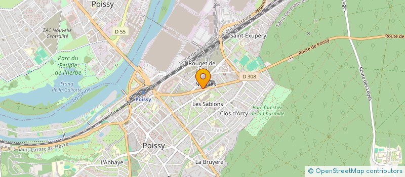 localisation de l'entreprise ASSOCIATION LOCALE ADMR DE POISSY ET SES ENVIRONS à POISSY