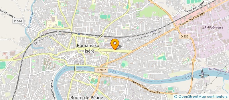 localisation de l'entreprise ASSOCIATION LOCALE ADMR DE ROMANS  ROMANS-SUR-ISERE