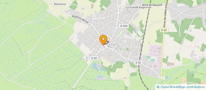 localisation de l'entreprise ASSOCIATION LOCALE ADMR DE SOULLANS-LE PERRIER à SOULLANS