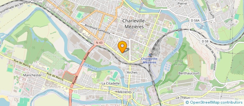 localisation de l'entreprise ASSOCIATION LOCALE ADMR DE TISF ET AUTRES SERVICES  CHARLEVILLE-MEZIERES