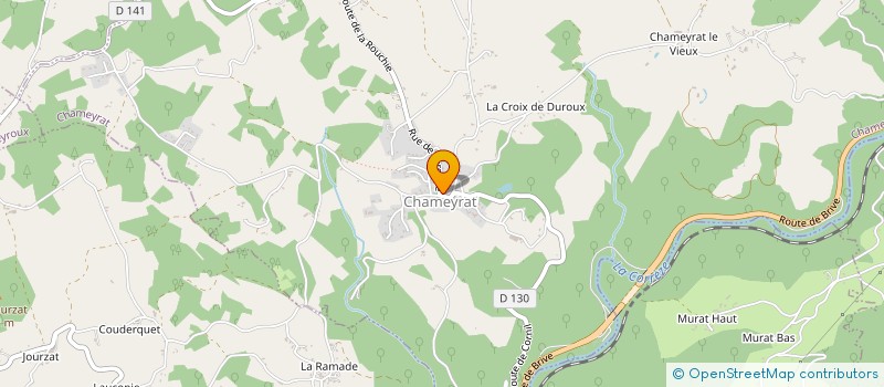 localisation de l'entreprise ASSOCIATION LOCALE ADMR DE TULLE  CHAMEYRAT