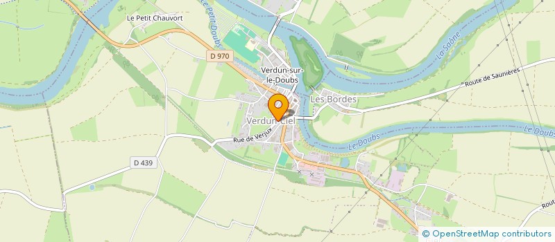 localisation de l'entreprise ASSOCIATION LOCALE ADMR DE VERDUN SUR LE DOUBS - CHAGNY à VERDUN-SUR-LE-DOUBS