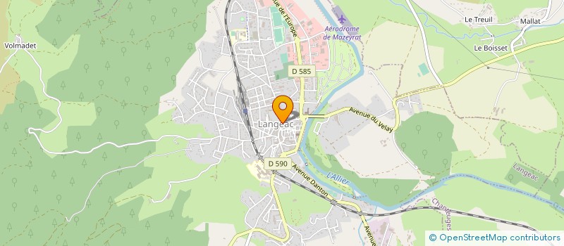 localisation de l'entreprise ASSOCIATION LOCALE ADMR DU PAYS DE LANGEAC  LANGEAC