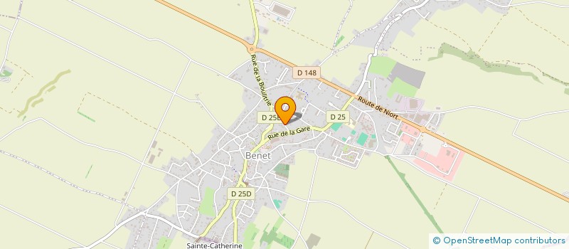 localisation de l'entreprise ASSOCIATION LOCALE ADMR DU SERVICE D'AIDE DE BENET  MAILLEZAIS