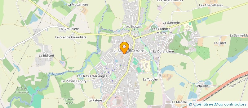 localisation de l'entreprise ASSOCIATION LOCALE ADMR DU SERVICE DE SOINS INFIRMIERS A DOMICILE DES ACHARDS à LES ACHARDS
