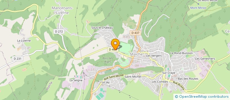 localisation de l'entreprise ASSOCIATION LOCALE ADMR MAICHE - CHARQUEMONT à MAICHE