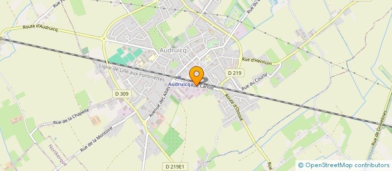 localisation de l'entreprise ASSOCIATION LOCALE D'AIDE A DOMICILE ADMR DE LA REGION D'AUDRUICQ  AUDRUICQ