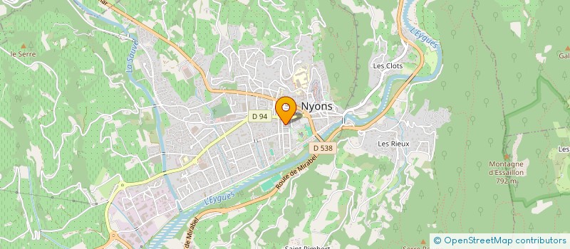 localisation de l'entreprise ASSOCIATION LOCALE D'URGENCE MEDICALE DU NYONSAIS  NYONS