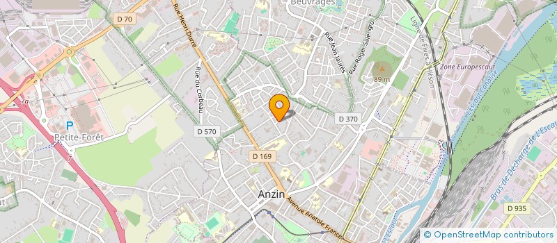 localisation de l'entreprise ASSOCIATION LOCALE DE LA CONSOMMATION, DU LOGEMENT, ET CADRE DE VIE D'ANZIN ET SES ENVIRONS POUR LA DEFENSE DES LOCATAIR  ANZIN