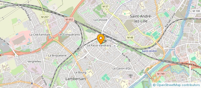localisation de l'entreprise ASSOCIATION LOCALE DE LA CONSOMMATION DU LOGEMENT ET DU CADRE DE VIE DE LAMBERSART - SAINT-ANDRE (C.L.C.V) à LAMBERSART