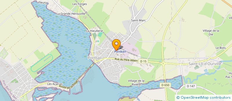 localisation de l'entreprise ASSOCIATION LOCALE DE MAINTIEN A DOMICILE DES SECTEURS DE BARNEVILLE CARTERET ET DE LA HAYE  PORT-BAIL-SUR-MER