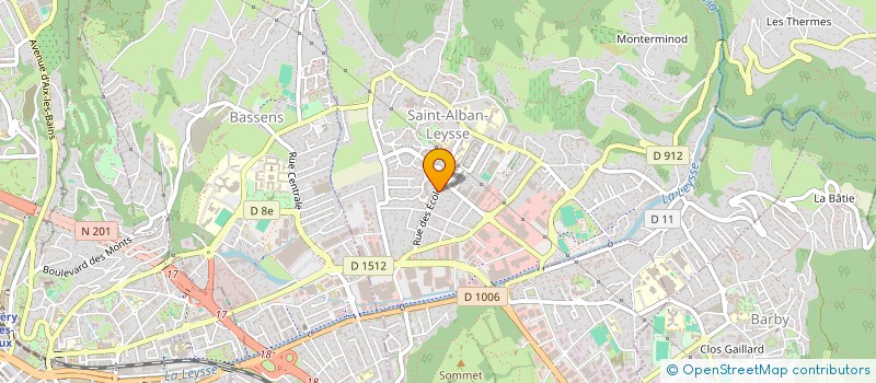 localisation de l'entreprise ASSOCIATION LOCALE DE PARENTS D ELEVES INDEPENDANTS  SAINT-ALBAN-LEYSSE