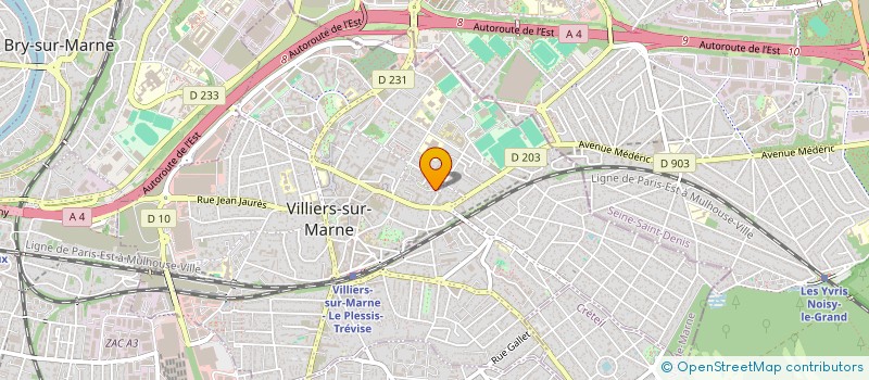 localisation de l'entreprise ASSOCIATION LOCALE DE PARTENARIAT HUMANITAIRE ET ARTISTIQUE ILE DE FRANCE à VILLIERS-SUR-MARNE