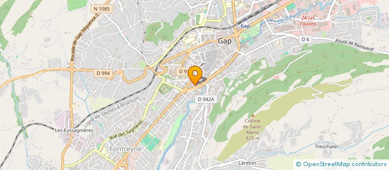 localisation de l'entreprise ASSOCIATION LOCALE DES JEUNESSES MUSICALES DE FRANCE DE GAP  GAP