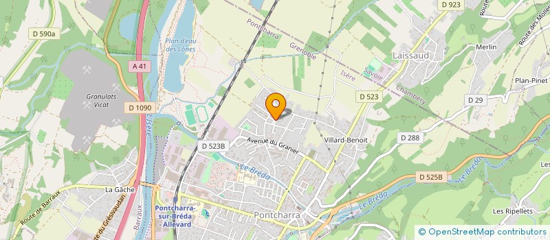 localisation de l'entreprise ASSOCIATION LOCALE DES PARENTS D'ELEVES (A.L.P.E.)  PONTCHARRA