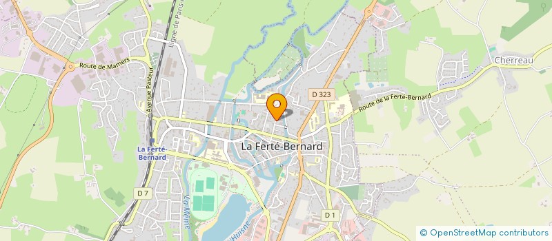 localisation de l'entreprise ASSOCIATION LOCALE DES PROFESSIONNELS DE SANTE DU VAL D'HUISNE  LA FERTE-BERNARD