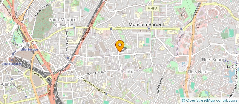 localisation de l'entreprise ASSOCIATION LOCALE DES TEMOINS DE JEHOVAH DE LILLE-MONS  MONS-EN-BARUL