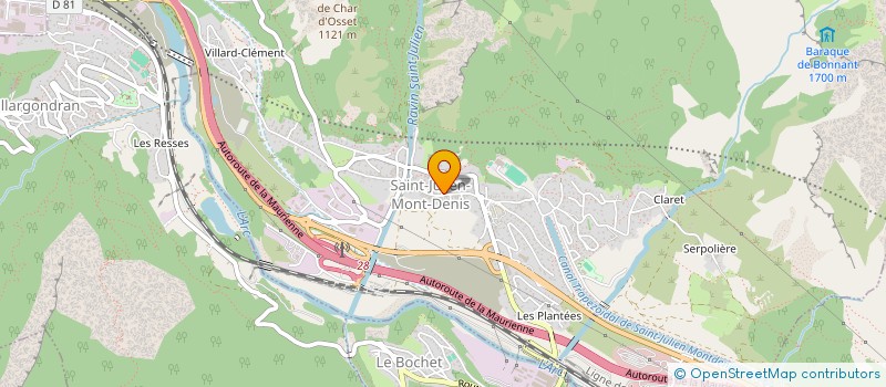 localisation de l'entreprise ASSOCIATION LOCALE MAURIENNAISE ADMR  SAINT-JULIEN-MONT-DENIS