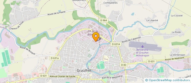 localisation de l'entreprise ASSOCIATION LOCALE POUR LE CULTE DES TEMOINS DE JEHOVA DE GRAULHET  GRAULHET