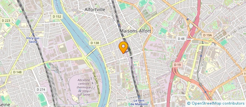 localisation de l'entreprise ASSOCIATION LOCALE POUR LE CULTE DES TEMOINS DE JEHOVAH D'ALFORTVILLE  ALFORTVILLE