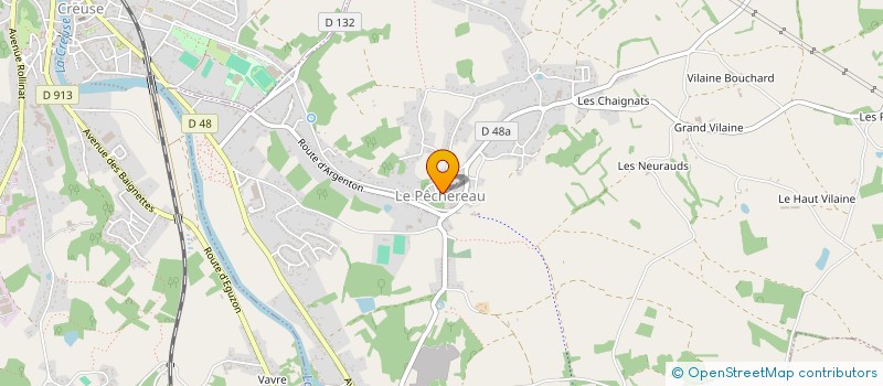 localisation de l'entreprise ASSOCIATION LOCALE POUR LE CULTE DES TEMOINS DE JEHOVAH D'ARGENTON SUR CREUSE à LE PECHEREAU