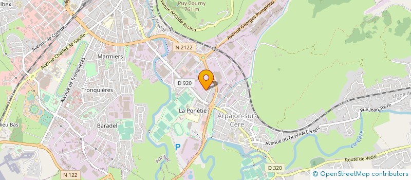 localisation de l'entreprise ASSOCIATION LOCALE POUR LE CULTE DES TEMOINS DE JEHOVAH D'AURILLAC à AURILLAC