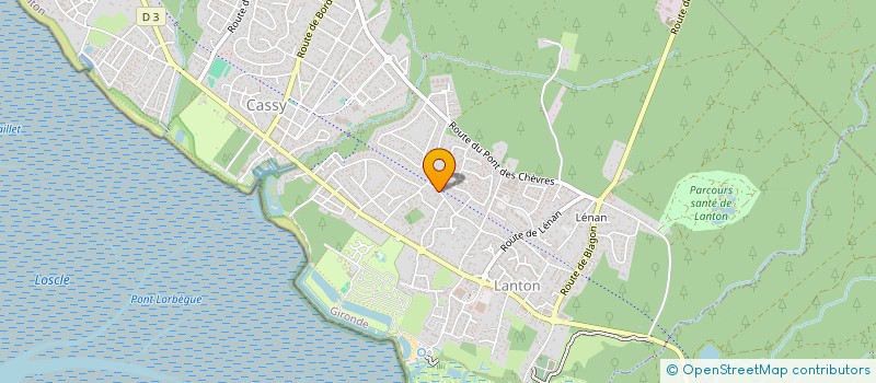 localisation de l'entreprise ASSOCIATION LOCALE POUR LE CULTE DES TEMOINS DE JEHOVAH DE ANDERNOS  LANTON