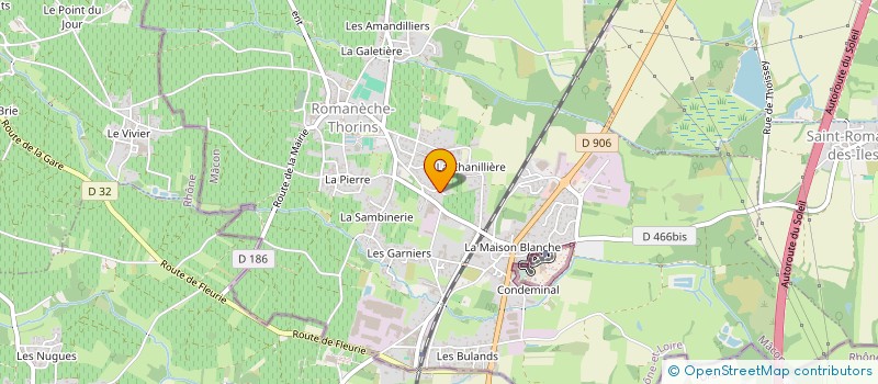 localisation de l'entreprise ASSOCIATION LOCALE POUR LE CULTE DES TEMOINS DE JEHOVAH DE BELLEVILLE EN BEAUJOLAIS  TAPONAS