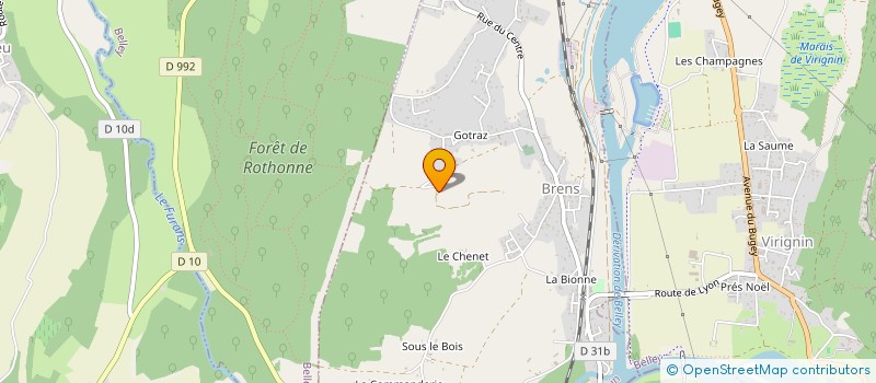 localisation de l'entreprise ASSOCIATION LOCALE POUR LE CULTE DES TEMOINS DE JEHOVAH DE BELLEY  BELLEY