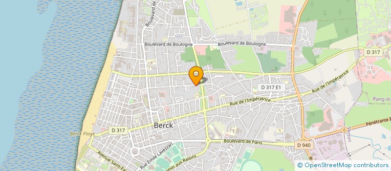 localisation de l'entreprise ASSOCIATION LOCALE POUR LE CULTE DES TEMOINS DE JEHOVAH DE BERCK SUR MER  BERCK